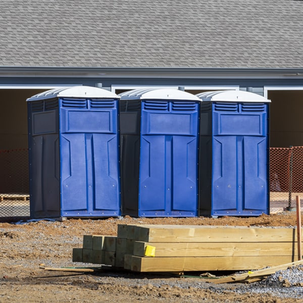 what is the expected delivery and pickup timeframe for the porta potties in Northdale